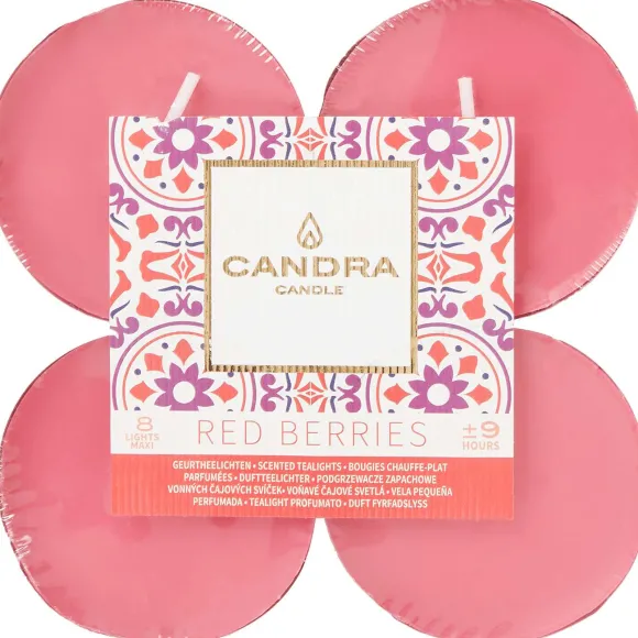 Candra Maxi-Geurtheelichten Red Berries