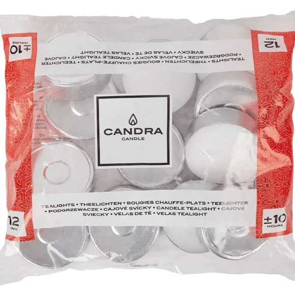 Candra Maxi-Theelichten Wit
