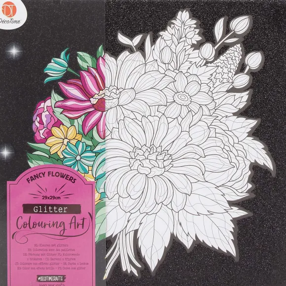D Cotime Kleur Je Eigen Glitter-Canvas