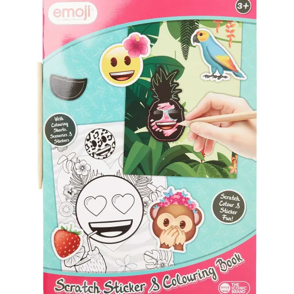 Emoji Krassticker- En Kleurboek