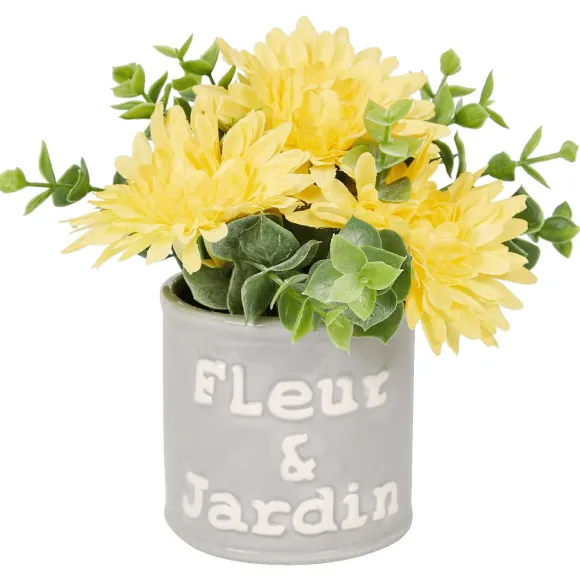 Kunstbloem In Pot Met Tekst