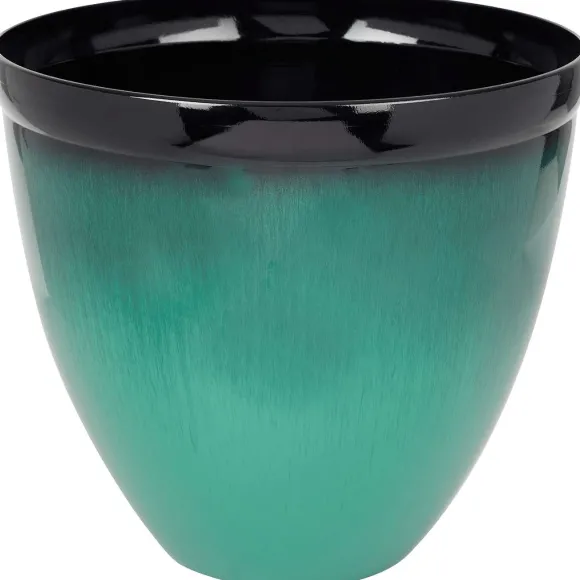Kunststof Bloempot Met Glazuurlook