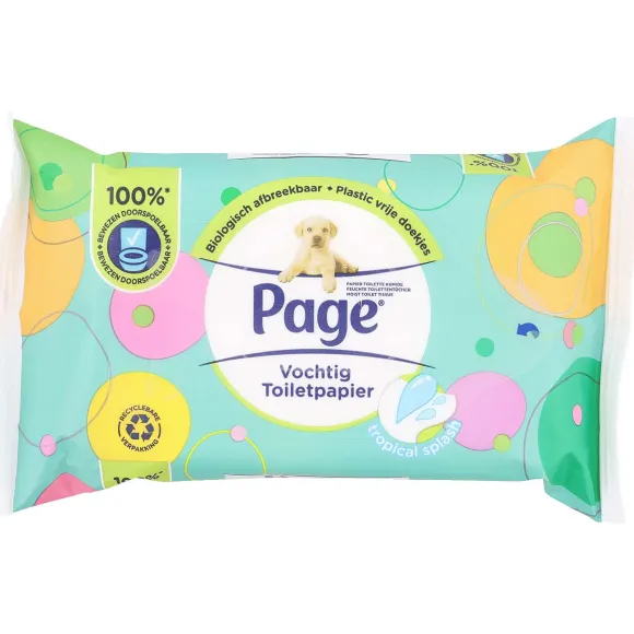 Page Vochtig Toiletpapier Tropical Splash