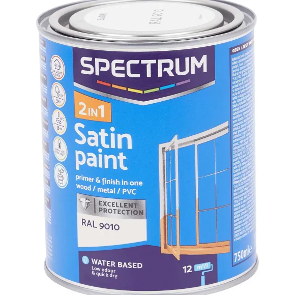 Spectrum 2-In-1 Zijdeglanslak Ral 9010