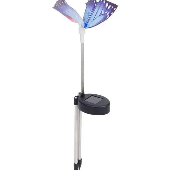 Vlinder Tuinsteker Met Solarverlichting