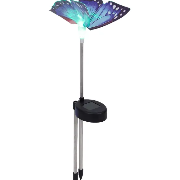 Vlinder Tuinsteker Met Solarverlichting